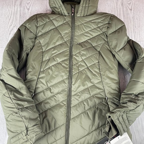 Spyder Women's Siren Long Jacket, Olive, Medium - Picture 15 of 15